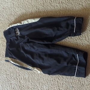 NHL Pittsburgh Penguins Hockey Black & Gold Lined Athletic Pants Size 2T
